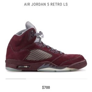 jordan 5 maroon